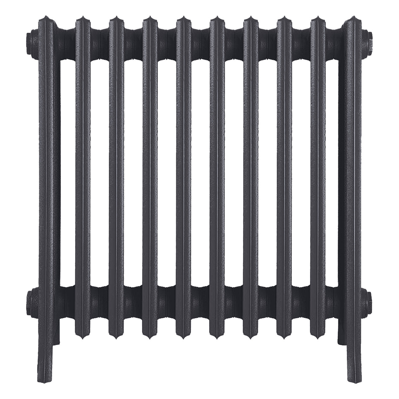 Grace - Black Iron Cast Iron Column Radiator H650mm x W635mm 6 Column - Floor Standing