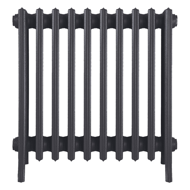 Grace - Black Iron Cast Iron Column Radiator H650mm x W635mm 6 Column - Floor Standing