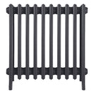 Grace - Black Iron Cast Iron Column Radiator H650mm x W635mm 6 Column - Floor Standing