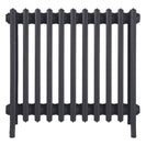 Grace - Black Iron Cast Iron Column Radiator H650mm x W696mm 6 Column - Floor Standing
