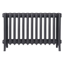 Grace - Black Iron Cast Iron Column Radiator H450mm x W817mm 6 Column - Wall Hung