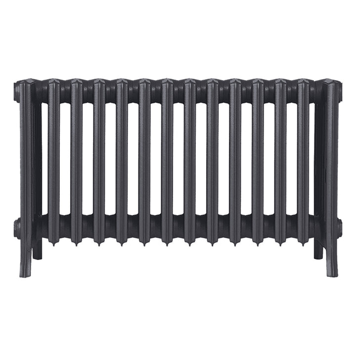 Grace - Black Iron Cast Iron Column Radiator H450mm x W877mm 6 Column - Wall Hung