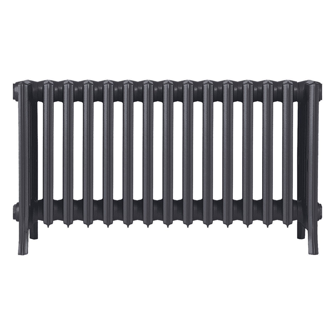 Grace - Black Iron Cast Iron Column Radiator H450mm x W938mm 6 Column - Wall Hung
