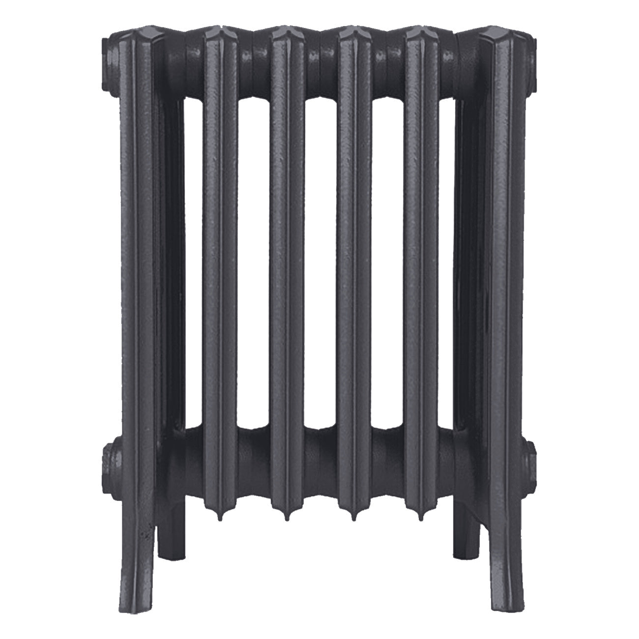 Grace - Black Iron Cast Iron Column Radiator H450mm x W393mm 6 Column - Wall Hung
