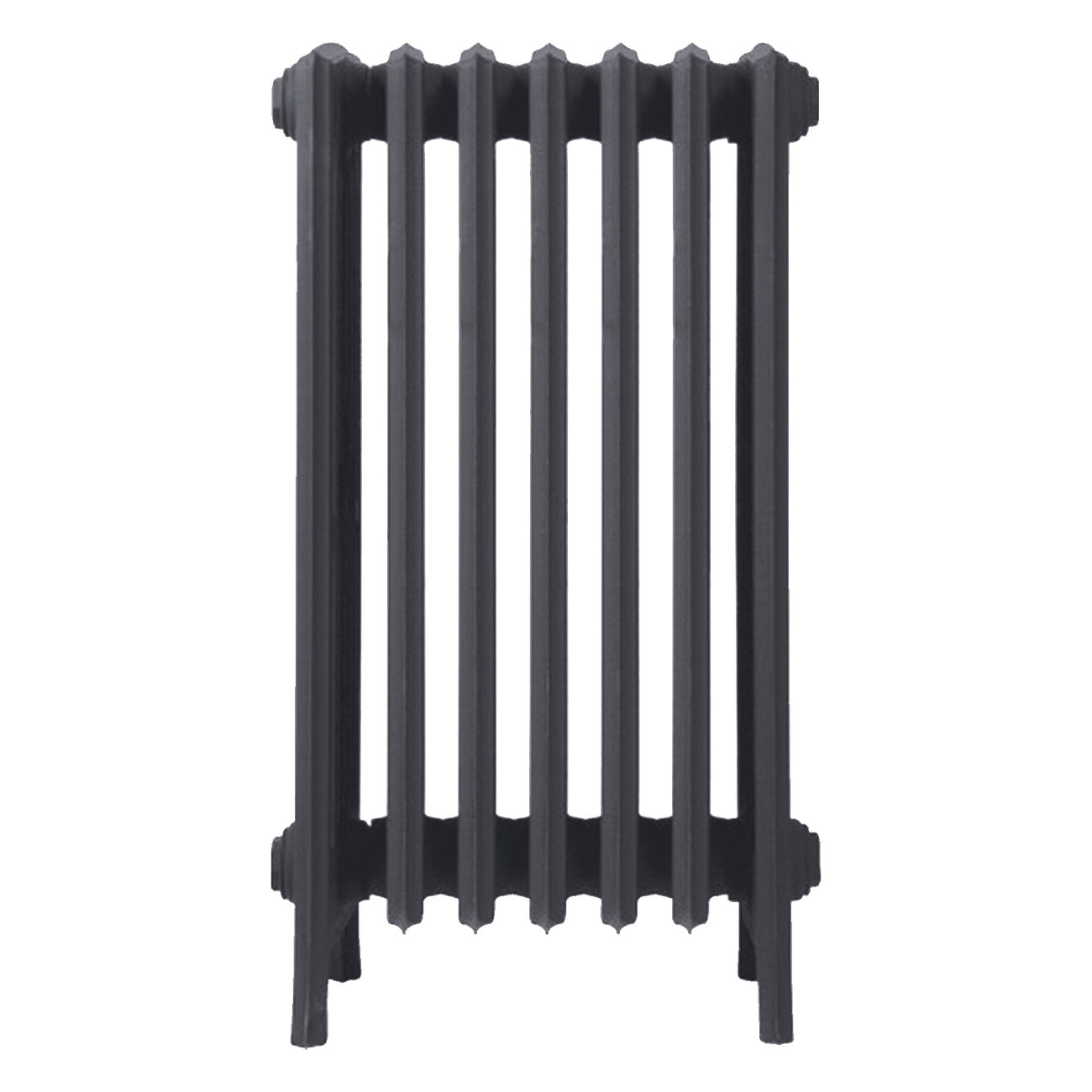 Grace - Black Iron Cast Iron Column Radiator H700mm x W454mm 6 Column - Wall Hung