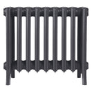 Grace - Black Iron Cast Iron Column Radiator H450mm x W575mm 6 Column - Wall Hung