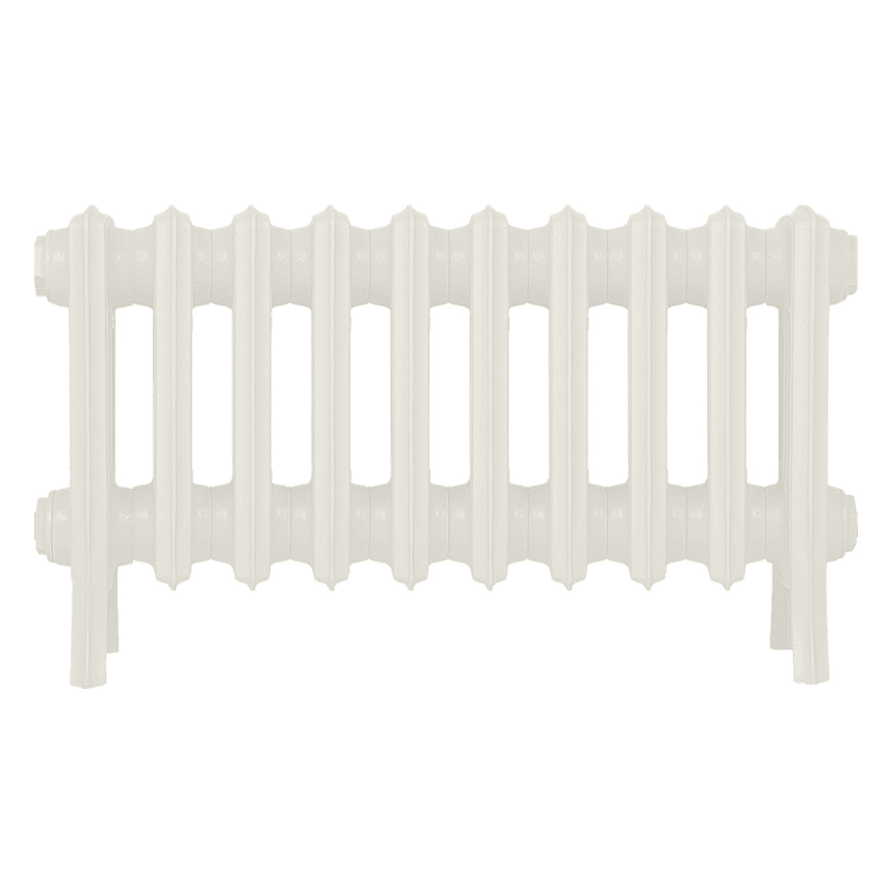 Grace - Chalk White Cast Iron Column Radiator H300mm x W635mm 4 Column - Wall Hung