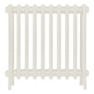 Grace - Chalk White Cast Iron Column Radiator H600mm x W635mm 4 Column - Wall Hung