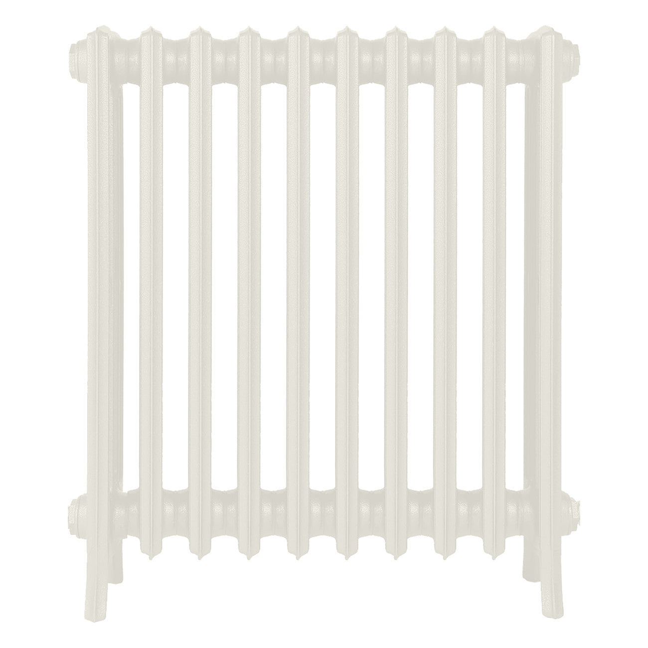 Grace - Chalk White Cast Iron Column Radiator H700mm x W635mm 4 Column - Wall Hung
