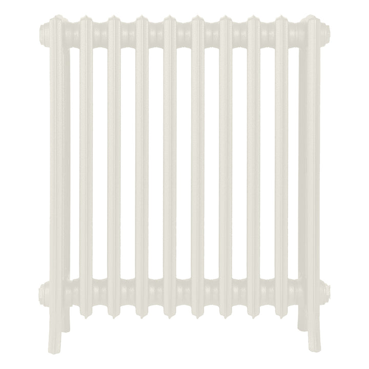 Grace - Chalk White Cast Iron Column Radiator H700mm x W635mm 4 Column - Wall Hung