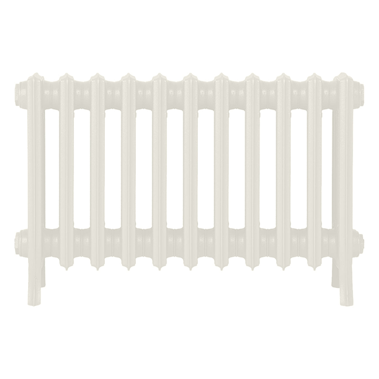 Grace - Chalk White Cast Iron Column Radiator H450mm x W696mm 4 Column - Wall Hung