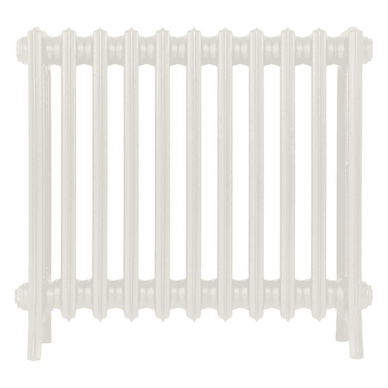Grace - Chalk White Cast Iron Column Radiator H600mm x W696mm 4 Column - Wall Hung