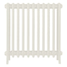 Grace - Chalk White Cast Iron Column Radiator H700mm x W696mm 4 Column - Wall Hung