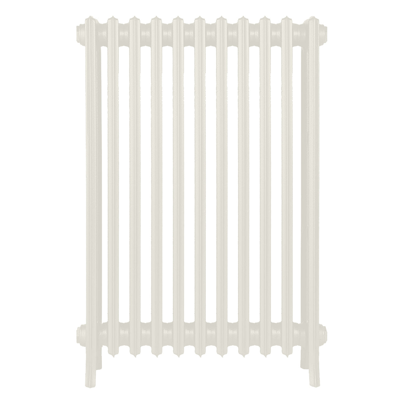 Grace - Chalk White Cast Iron Column Radiator H950mm x W696mm 4 Column - Floor Standing