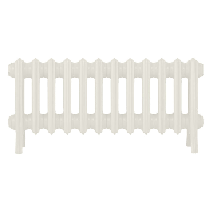 Grace - Chalk White Cast Iron Column Radiator H300mm x W756mm 4 Column - Wall Hung