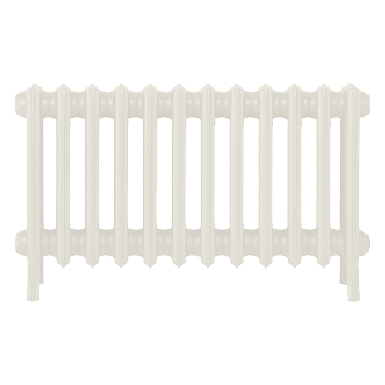 Grace - Chalk White Cast Iron Column Radiator H450mm x W756mm 4 Column - Wall Hung