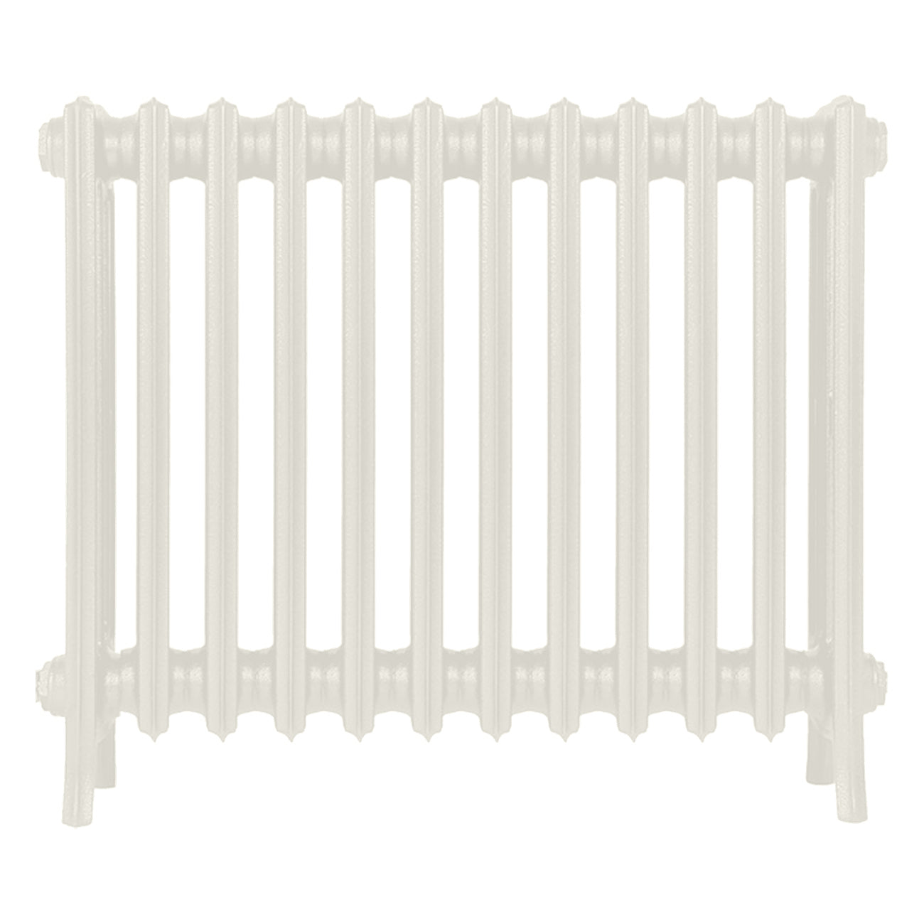 Grace - Chalk White Cast Iron Column Radiator H650mm x W756mm 4 Column - Floor Standing