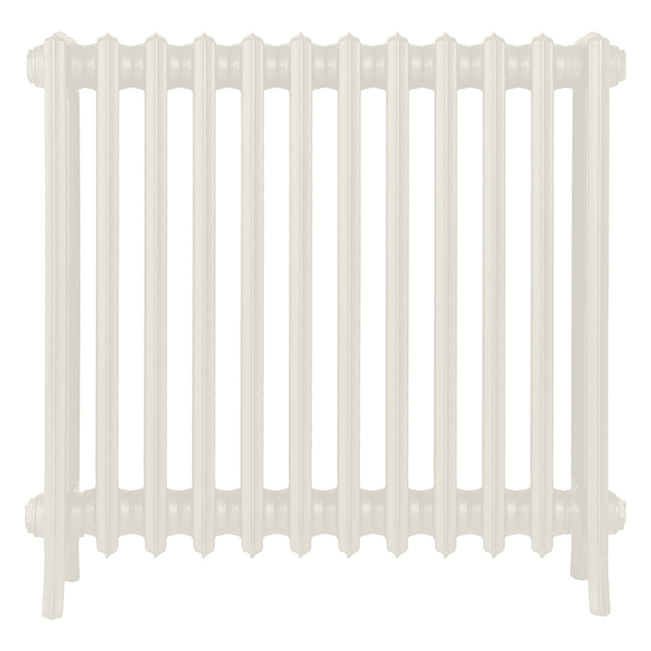 Grace - Chalk White Cast Iron Column Radiator H700mm x W756mm 4 Column - Wall Hung