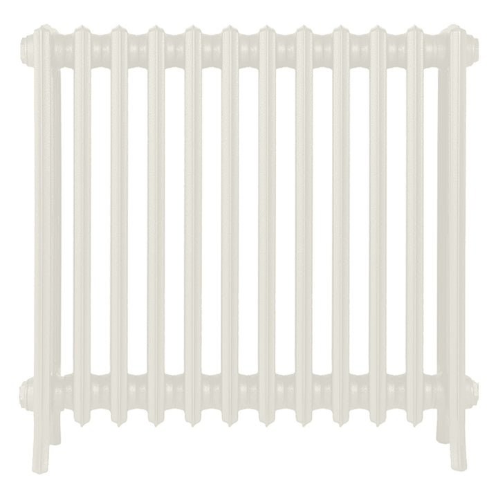 Grace - Chalk White Cast Iron Column Radiator H700mm x W756mm 4 Column - Wall Hung