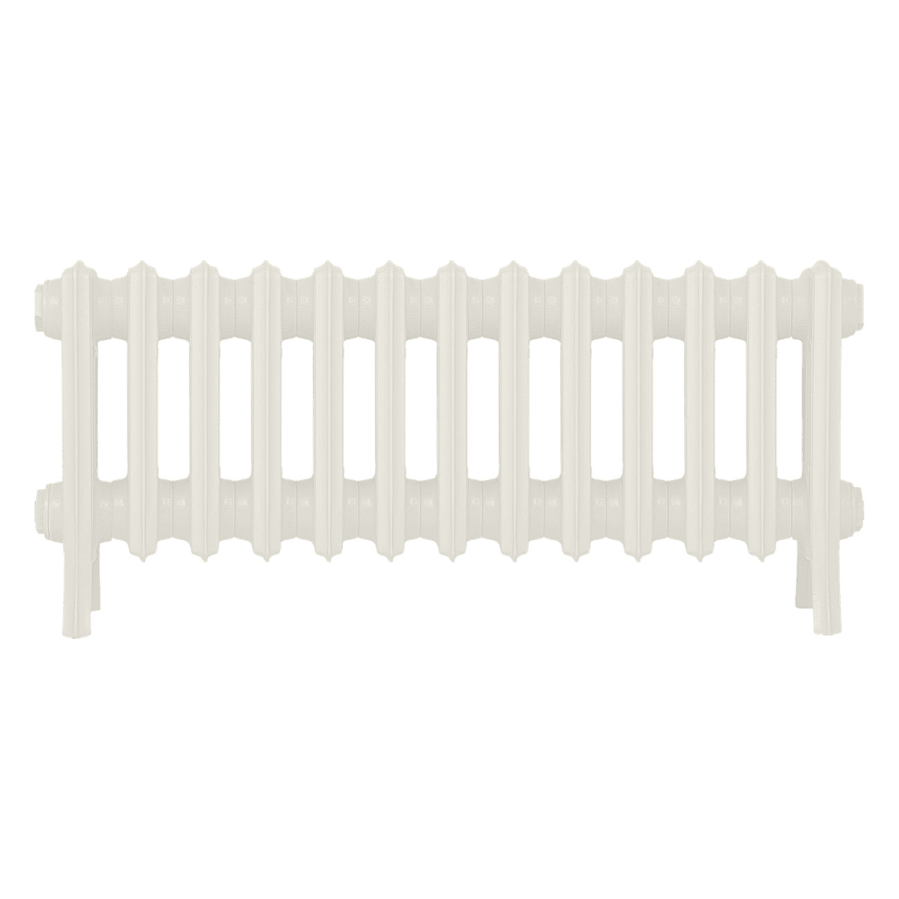Grace - Chalk White Cast Iron Column Radiator H300mm x W817mm 4 Column - Wall Hung