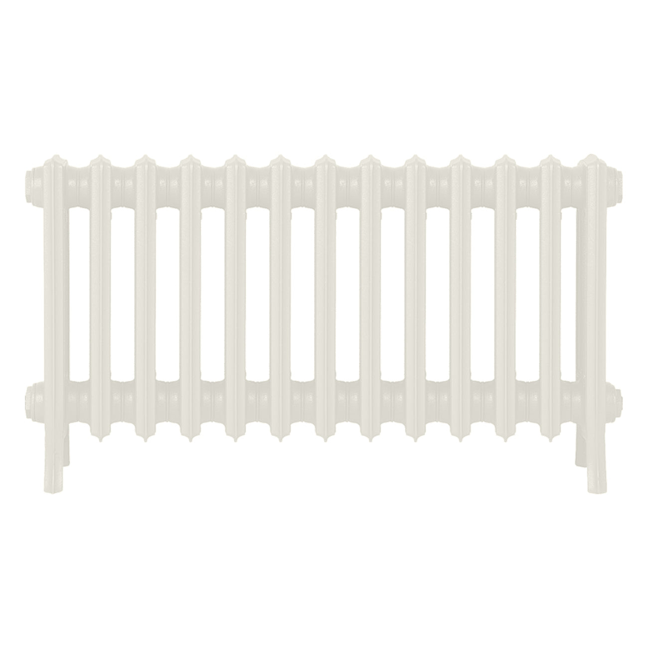 Grace - Chalk White Cast Iron Column Radiator H450mm x W817mm 4 Column - Wall Hung
