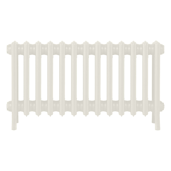 Grace - Chalk White Cast Iron Column Radiator H450mm x W817mm 4 Column - Wall Hung
