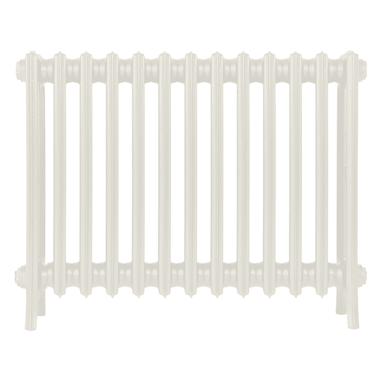 Grace - Chalk White Cast Iron Column Radiator H600mm x W817mm 4 Column - Wall Hung