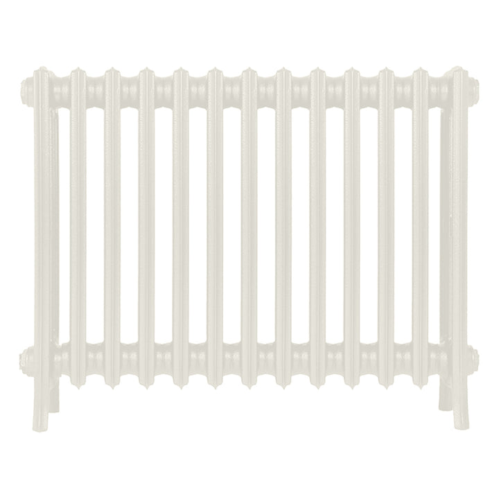 Grace - Chalk White Cast Iron Column Radiator H600mm x W817mm 4 Column - Wall Hung