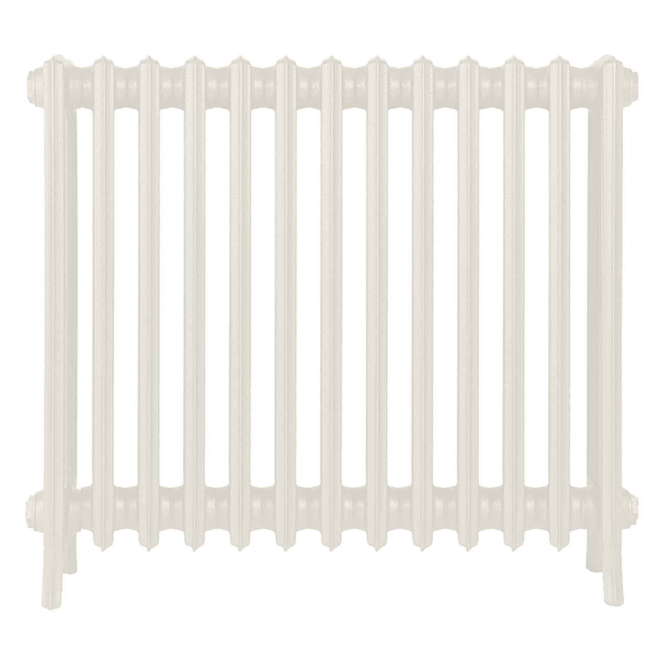 Grace - Chalk White Cast Iron Column Radiator H700mm x W817mm 4 Column - Wall Hung