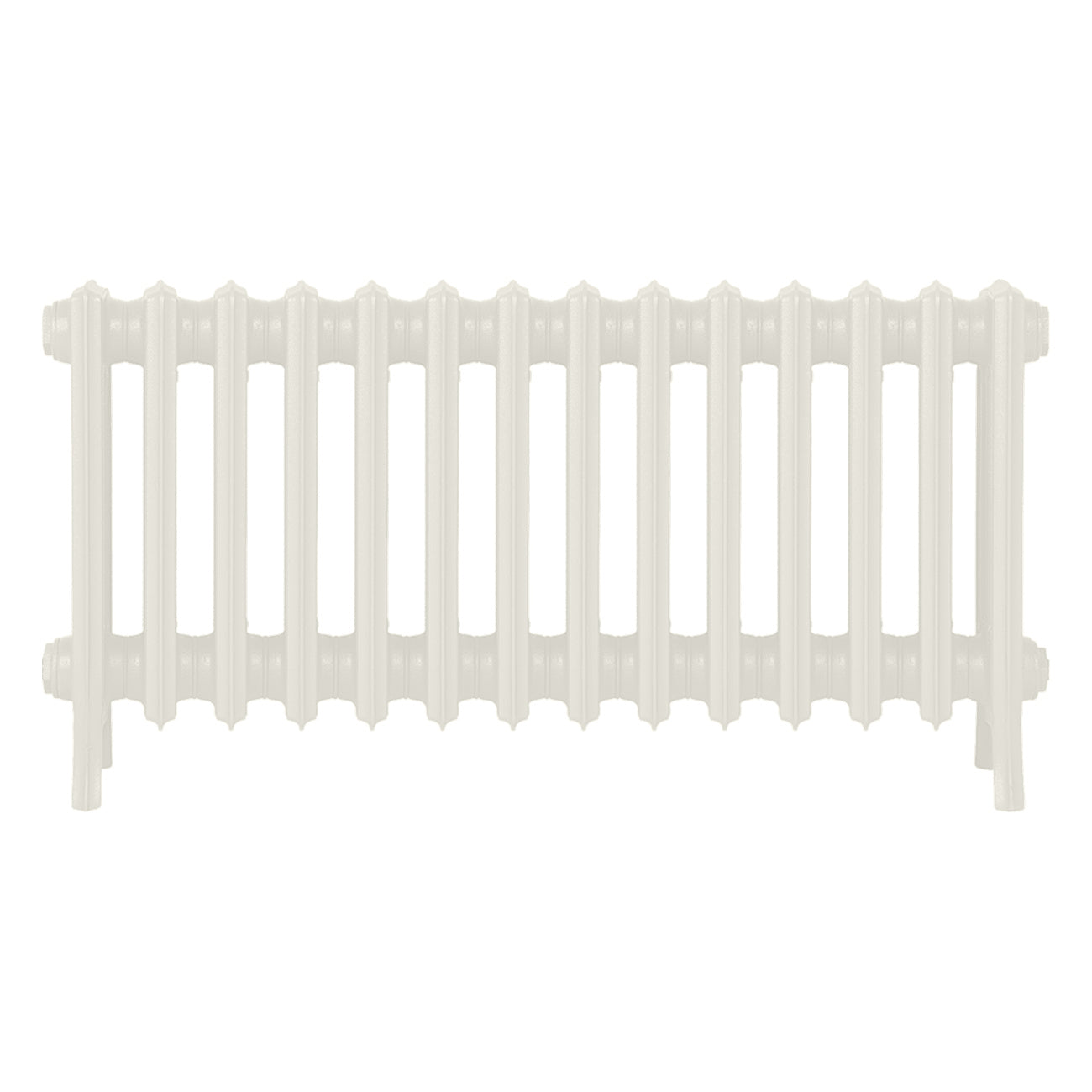 Grace - Chalk White Cast Iron Column Radiator H450mm x W877mm 4 Column - Wall Hung