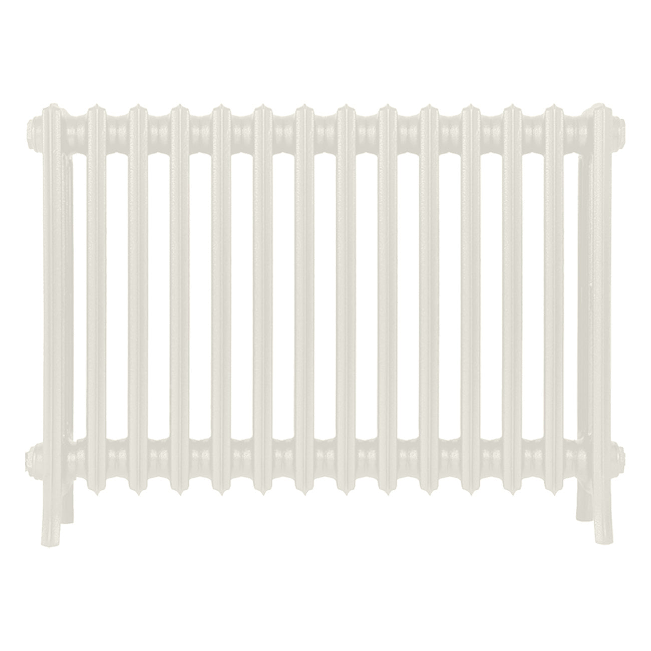 Grace - Chalk White Cast Iron Column Radiator H600mm x W877mm 4 Column - Wall Hung