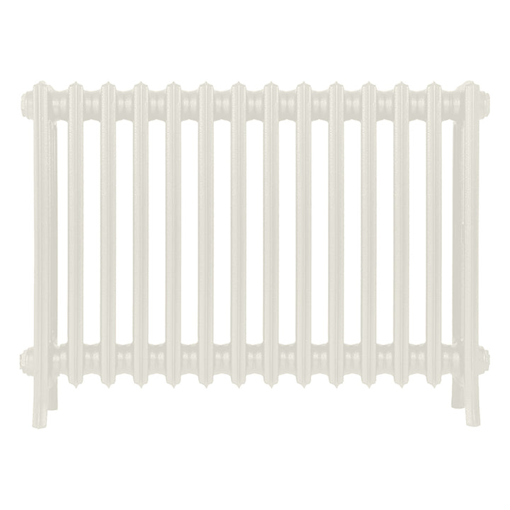 Grace - Chalk White Cast Iron Column Radiator H600mm x W877mm 4 Column - Wall Hung