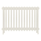 Grace - Chalk White Cast Iron Column Radiator H600mm x W877mm 4 Column - Wall Hung