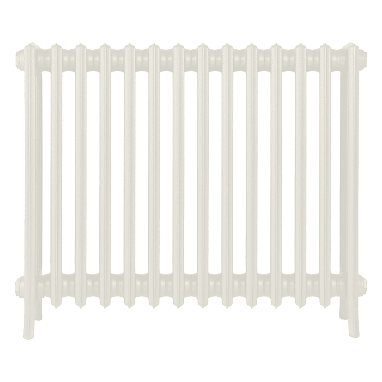 Grace - Chalk White Cast Iron Column Radiator H700mm x W877mm 4 Column - Wall Hung