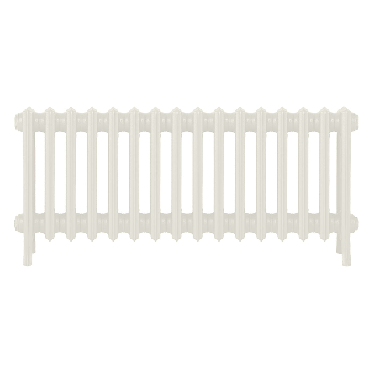 Grace - Chalk White Cast Iron Column Radiator H450mm x W998mm 4 Column - Wall Hung