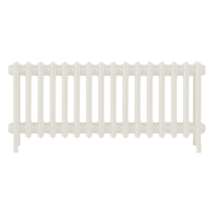 Grace - Chalk White Cast Iron Column Radiator H450mm x W998mm 4 Column - Wall Hung