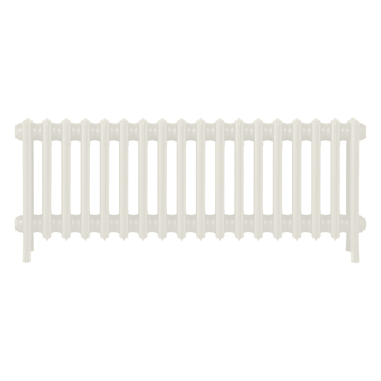Grace - Chalk White Cast Iron Column Radiator H450mm x W1119mm 4 Column - Wall Hung