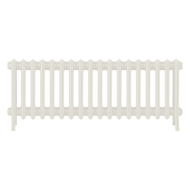 Grace - Chalk White Cast Iron Column Radiator H450mm x W1119mm 4 Column - Wall Hung