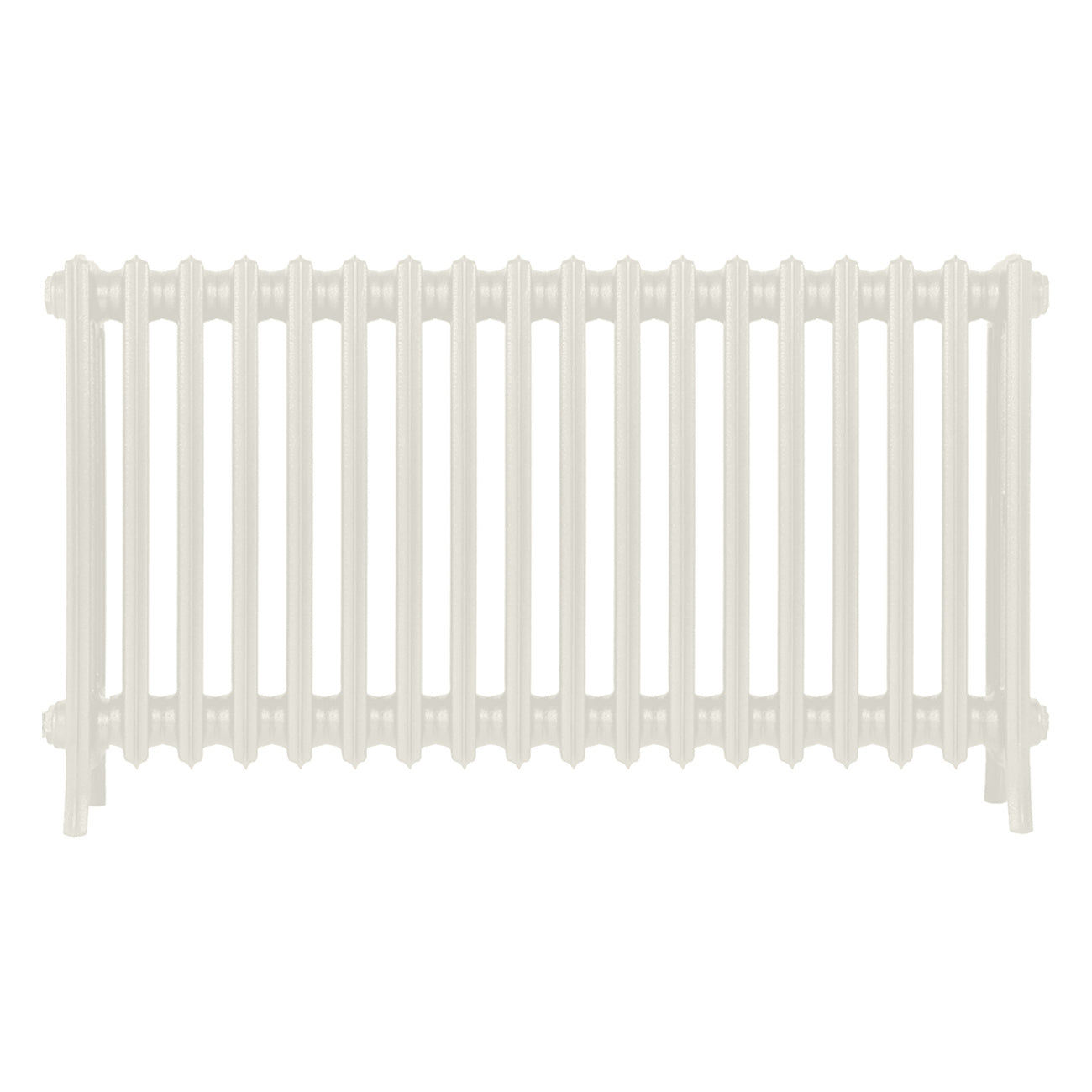 Grace - Chalk White Cast Iron Column Radiator H600mm x W1119mm 4 Column - Wall Hung