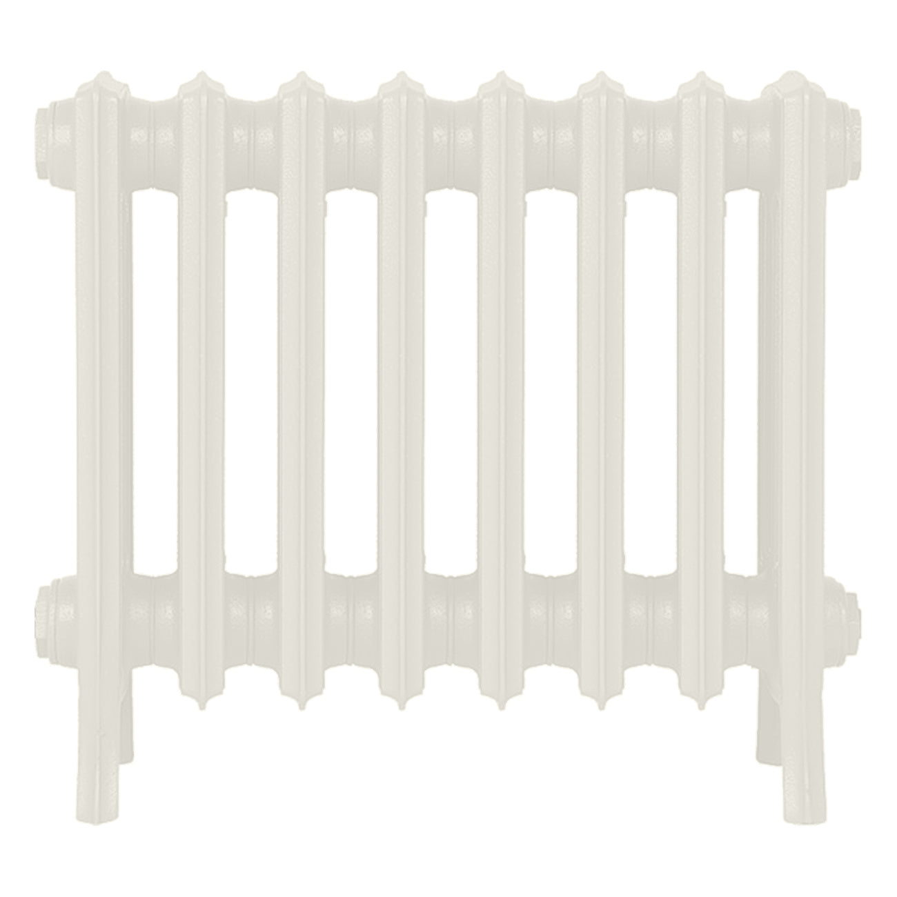 Grace - Chalk White Cast Iron Column Radiator H450mm x W514mm 4 Column - Wall Hung