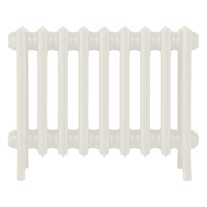 Grace - Chalk White Cast Iron Column Radiator H450mm x W575mm 4 Column - Wall Hung