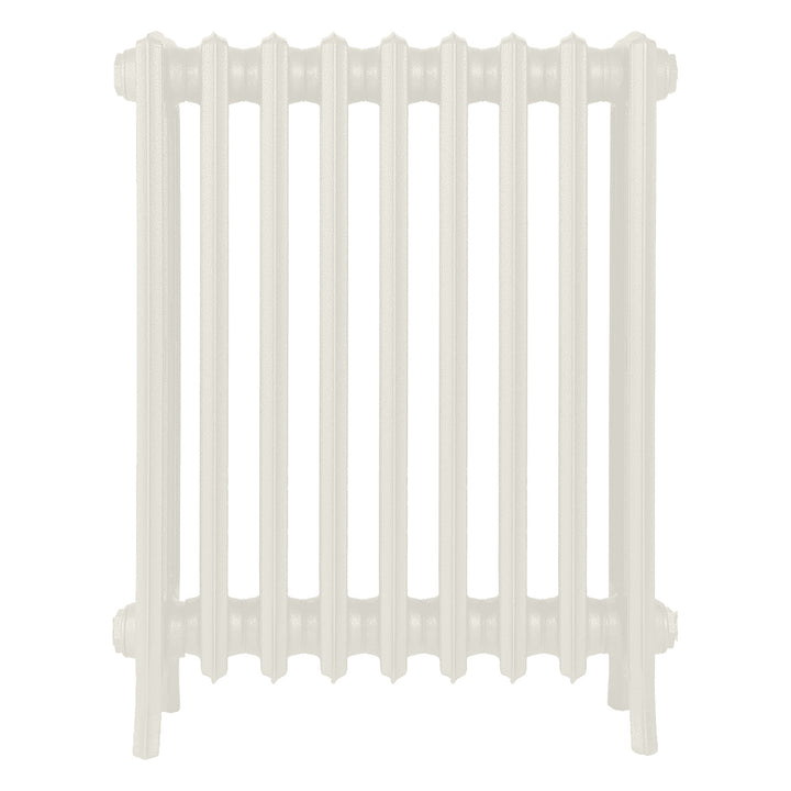 Grace - Chalk White Cast Iron Column Radiator H700mm x W575mm 4 Column - Wall Hung