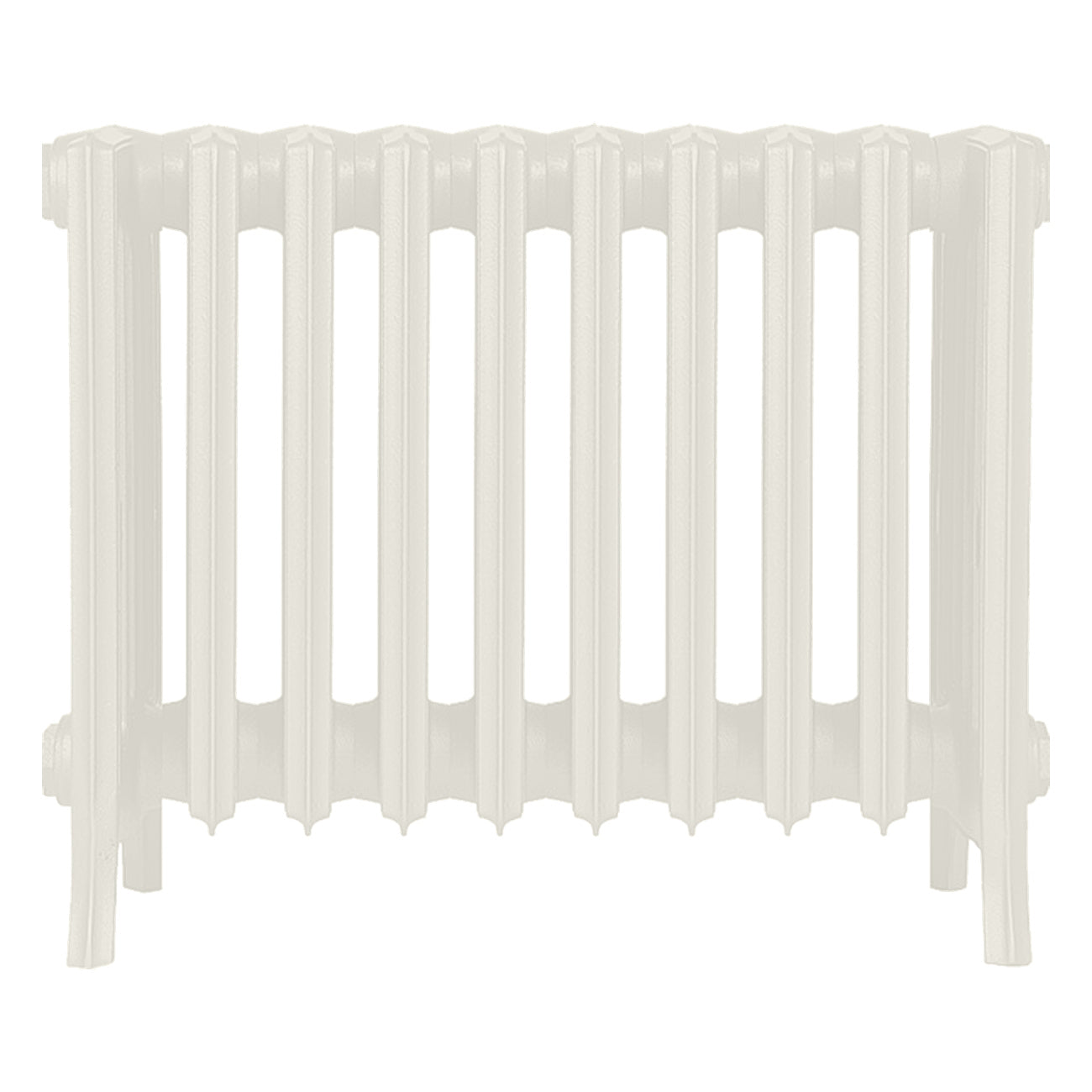 Grace - Chalk White Cast Iron Column Radiator H450mm x W635mm 6 Column - Wall Hung