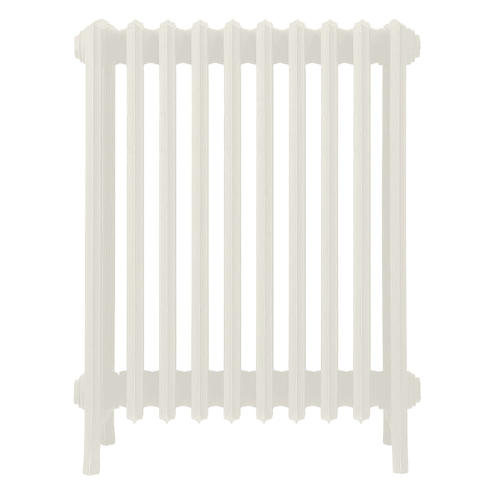 Grace - Chalk White Cast Iron Column Radiator H700mm x W635mm 6 Column - Wall Hung