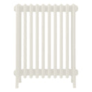 Grace - Chalk White Cast Iron Column Radiator H700mm x W635mm 6 Column - Wall Hung