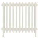 Grace - Chalk White Cast Iron Column Radiator H600mm x W696mm 6 Column - Wall Hung