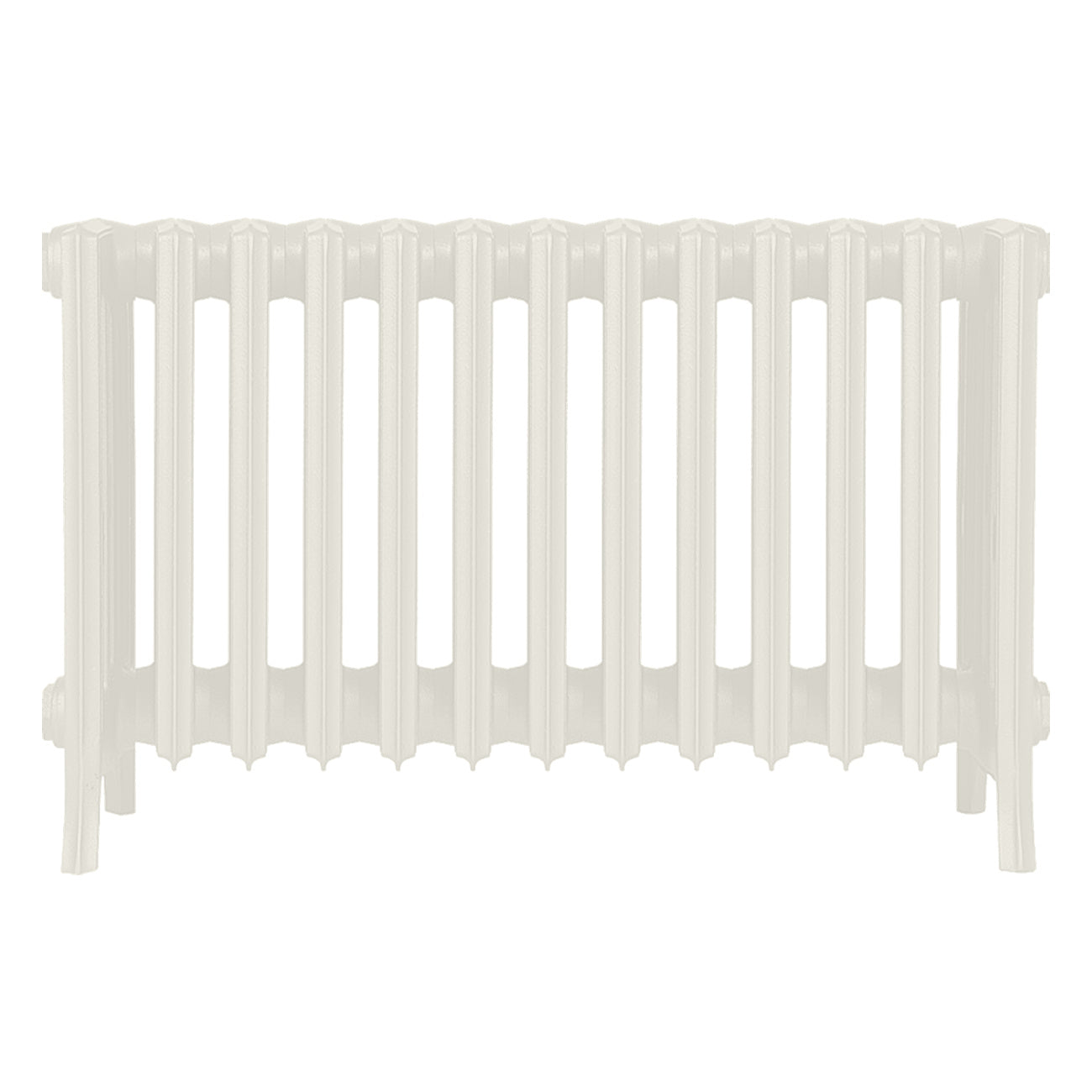 Grace - Chalk White Cast Iron Column Radiator H450mm x W817mm 6 Column - Wall Hung