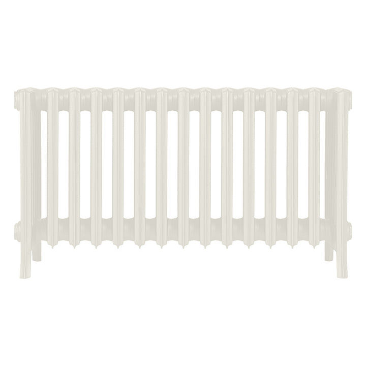 Grace - Chalk White Cast Iron Column Radiator H450mm x W938mm 6 Column - Wall Hung