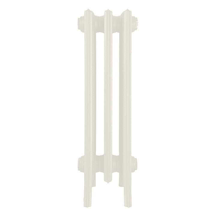 Grace - Chalk White Cast Iron Column Radiator H650mm x W212mm 6 Column - Floor Standing