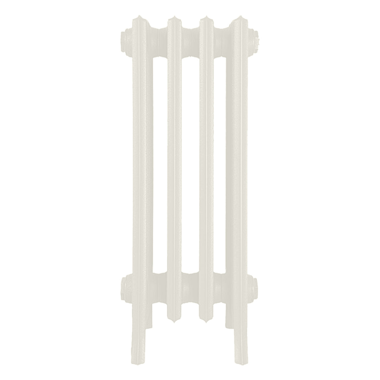Grace - Chalk White Cast Iron Column Radiator H650mm x W272mm 6 Column - Floor Standing